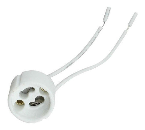 Adma GU10 Dicroica Porcelain Connection Socket with Cable - 220V 0