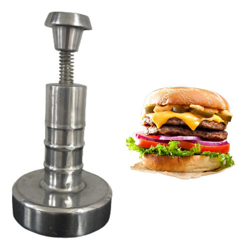 GMW Manual Hamburger Press 10 cm Polished Aluminum 0