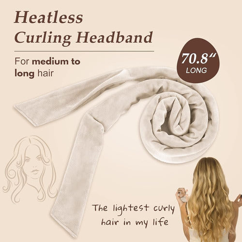 Bicico Heatless Hair Curling Headband for Long Hair 1