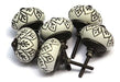 Owlkraft 6 Vintage Ceramic Knobs - With Screws 1