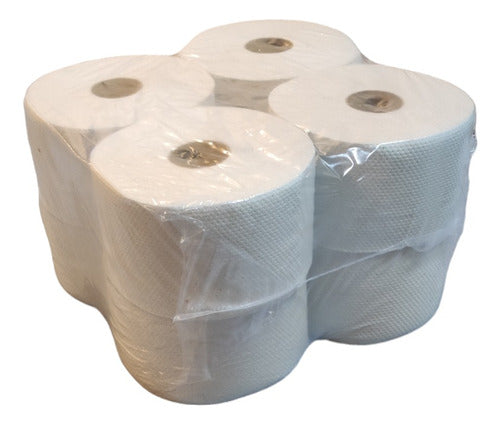 PM Jumbo White Toilet Paper 8 X 300mt Small Cone 1