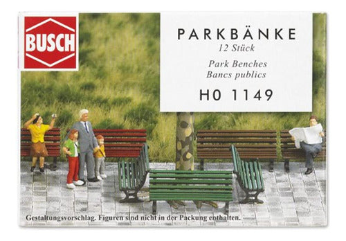 Busch 1149 Park Benches 12HO Scale Scenery Kit 0