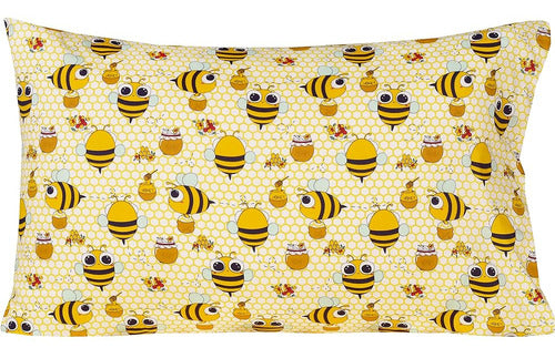 Scientific Sleep Yellow Bee Honey 100% Cotton Cozy Sheet Set 3