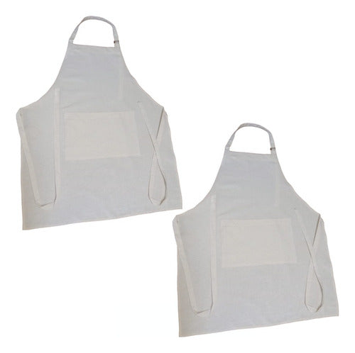 Decoteff Premium Cotton Tussor Kitchen Apron Pack of 2 0