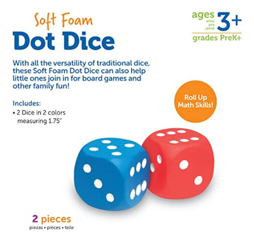 Learning Resources Foam Dice: Dice of Points 4