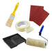 Sinlac Painter Accessories Combo: Brush, Roller, Tape, Sandpapers, Tray 0