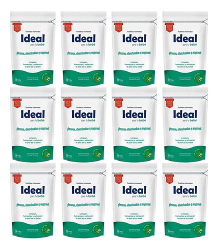 Toallas Húmedas Ideal Con Aloe Vera X 50u ( Bulto X12) 0