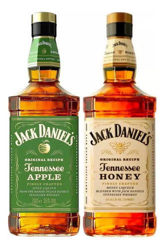 Pack of 2 Jack Daniel's Honey + Apple Tennessee Whiskey Whisky 0