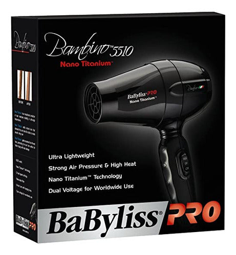 BaBylissPRO Nano Titanium Bambino Compact Dryer 5