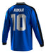 Argentina Blue Retro Long Sleeve T-shirt 2