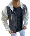 Denim Jacket with Jogging Hooded Sleeves 6