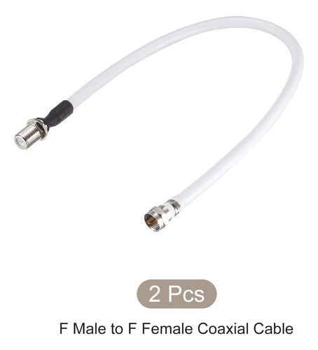 Rebower Coaxial Cables RG6 Male to Female, [for Exten] 4