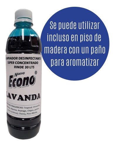 Econo Perfumina Disinfectant Concentrate for Floors X 500 cc - Yields 360 Liters 6