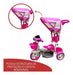 Triciclo Infantil Passeio Empurrador 2 Em 1 Importway Rosa 3