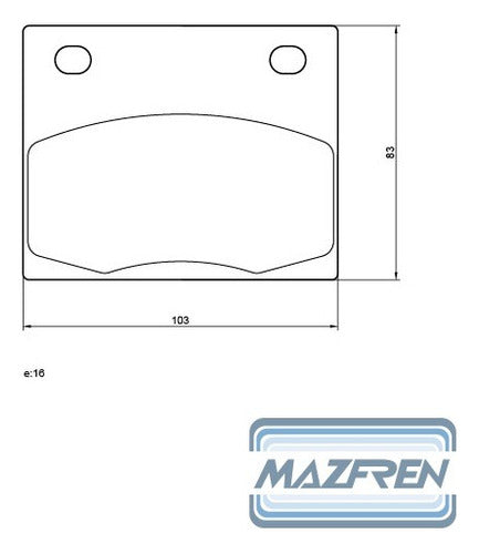 Mazfren Pastillas De Freno X8 Pala Cargador Frontal Pauny 1