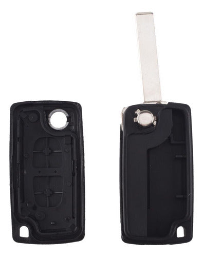 Citroen C3 Key Shell Blade 2 Buttons Without Battery Holder 1