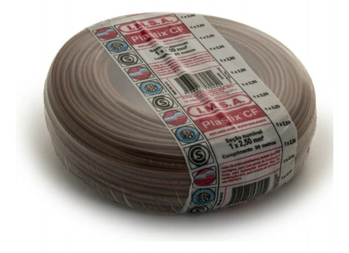 30m Roll - IMSA - Plastix - CF - 1x2.50mm2 - Brown 0