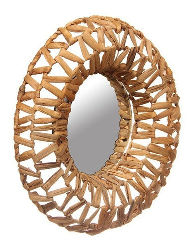 Decorative Circular Rattan Design Mirror (ep2013) 1