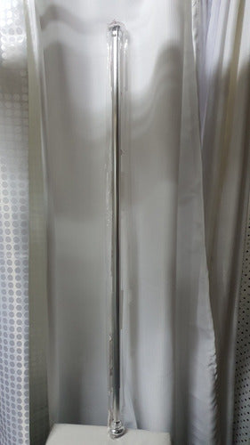 Extendable Chromed Aluminum Shower Pole 1.20 to 1.80m 1