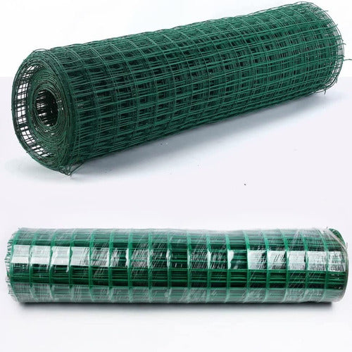 Tejido Malla Cerco Alambre Forrado Rollo 30 Mts X 1,50 Mts 1