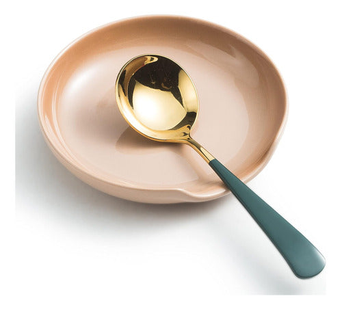 Gomakren Light Brown Caramel Spoon Rest 13 Cm 0