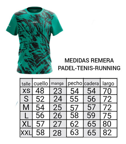 Ueso Sublimated Sports T-Shirt for Tennis, Paddle, and Squash - Men's 3