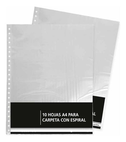 Fundas Protectoras Repuesto 23 Perf. A4 X10 Serviciopapelero 0