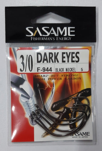 Sasame Dark Eyes F-994 Hooks in Various Sizes for Fishing 2