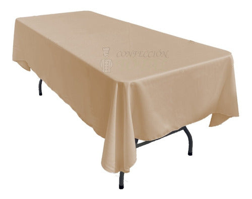 Tropical Mechanical Anti-Stain 2.00x2.00 Tablecloth in Various Colors 33