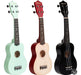 Premium Soprano Ukulele Pack Colors with Tuner, Case, and Pick 6