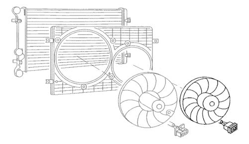 Peca Electro Ventilator VW Fox / Suran 1.6 (Auxiliary Motor) 3