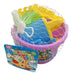 Beach Toys Round Bucket with Sand Molds (14x14cm) 0