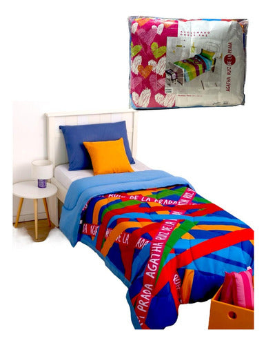 Agatha Ruiz De La Prada Multicolor Rainbow Comforter 1