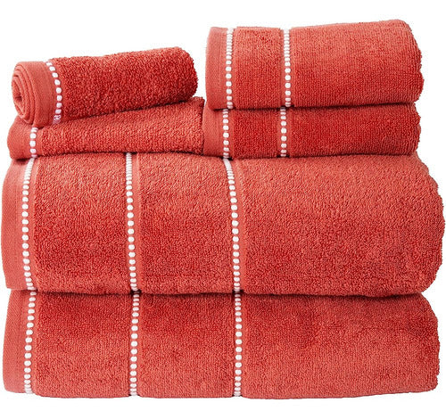 Lavish Home Luxury Cotton Towel Set: Quick Dry, Zero Twist 0