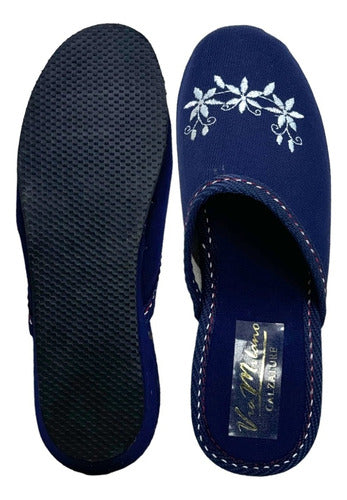 Lopez Calzados Pantufla Chinela Jean Mujer Taco Chino 1