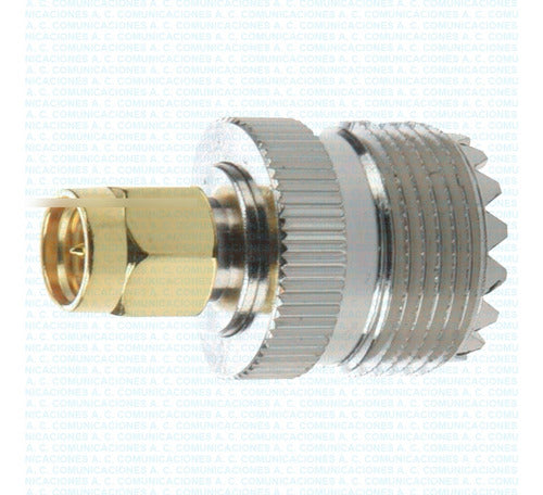 Conector Adaptador Macho Sma Hembra Uhf Fact. Cuot. 0