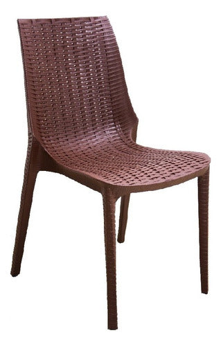 Quality Plastic Harmony Rattan Style Chair for Indoor and Outdoor Use 0
