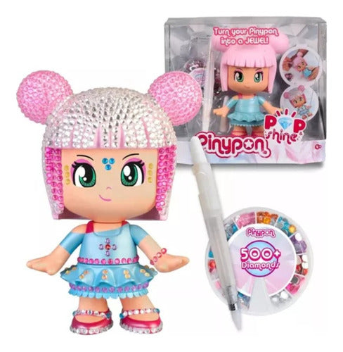 Famosa Pinypon Pop Shine Doll with Crystals and Applicator 0