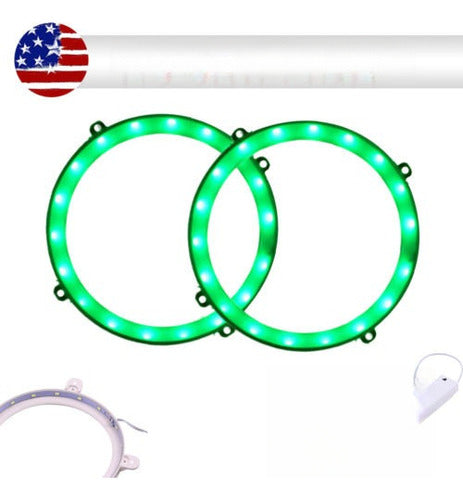 2pcs Cornhole Luces Verde Led Brillante Grano Bolsa Junta No 0