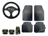 Goodyear Floor Mat 4-Piece Set with Steering Wheel Cover and Sports Pedals for Ford Ka 14