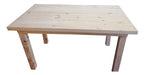 Qdeco Solid Pine Dining Table 160x80 Removable Legs 0