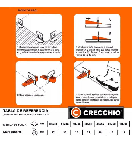 Crecchio Arco Nivelador Separador Para Colocar Porcelanatos 100uni 2