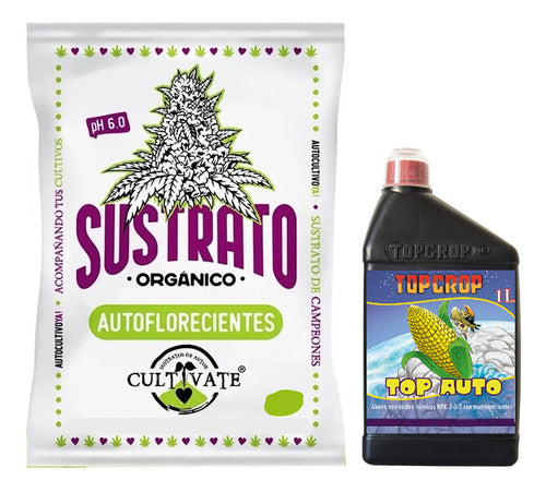 Cultivate Sustrato Cultivate Autoflorecientes 25L with Top Crop Auto 1L 0