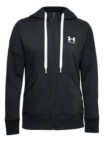 Under Armour Women's Fleece Hoodie 1356400-001/black/cuo 0