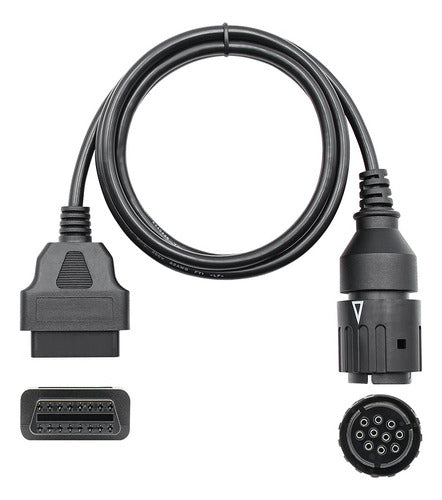 Adaptador Obd2 16 Pin A Motos Bmw 10 Pin 0