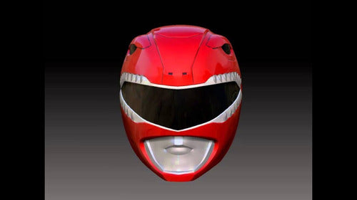 Plano Casco Red Ranger Mighty Morphin Power Ranger Eyesauron 1