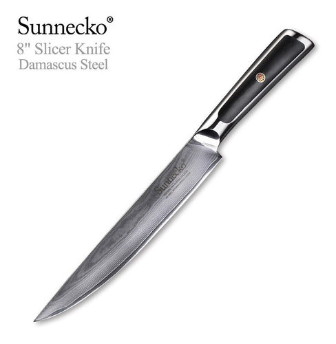 Cuchillo Slicing Vg-10 Japonés Damasco 73 Capas 203mm Oferta 1