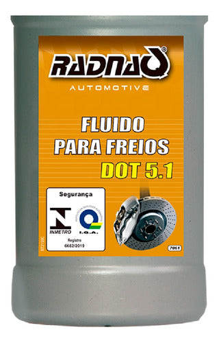 Kit 3x Liquido Fluido Freio Automotivo Dot 5.1 Radnaq 200ml 3