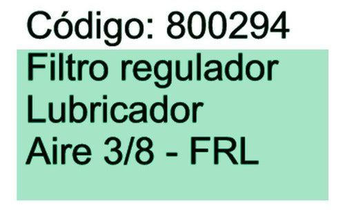 Filtro Regulador Lubricador Duca Aire 3/8 1