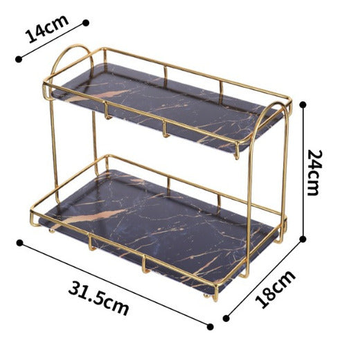 Green Bazar Two-Tier Storage Organizer Shelf for Bathroom 2